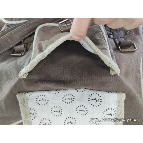 Myra Bag Brown and Cream Tote - Picture 8 of 16